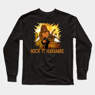 rockin harambe Long Sleeve T-Shirt